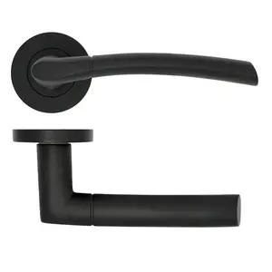 Single Dummy Door Handle Matte Black