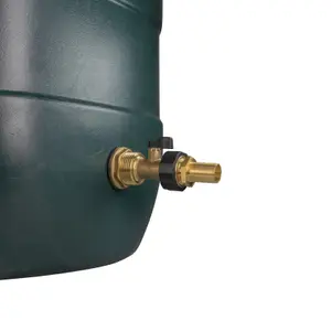 Water Butt Replacement Tap BRASS Metal Lever UK Bib Outlet Barb Quick Hosepipes  Brass Valve 3/4 BARB 3/4"