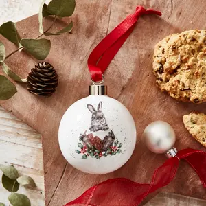 Wrendale Designs Christmas Merry Christmas Bauble