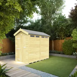 DIY Sheds 4x8 Apex Security Shed - Single Door (4ft x 8ft) 4 x 8