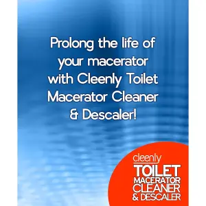 Cleenly Toilet Macerator Cleaner & Descaler - 15 litres Super Concentrated, Long-Lasting Formula Safe for All Saniflo Pump Unit