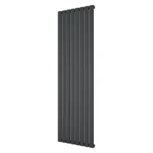 Agadon Berlin Aluminium Designer Radiator 1800 x 555 mm Textured Anthracite - 4447 BTU - 10 Years Guarantee