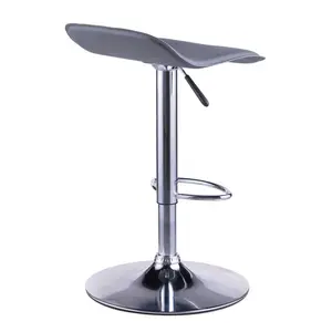 Estey Swivel Upholstered Adjustable Height Counter Stool with Metal Frame