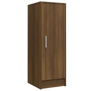 Berkfield Shoe Cabinet Brown Oak 32x35x92 cm Engineered Wood