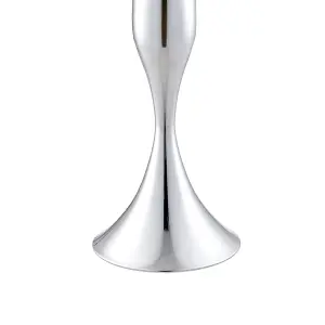 Elegant Silver Metal Wedding Table Centerpiece: Perfect for Candlestick or Flower Vases, Assembly Required