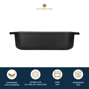 MasterClass Large Roasting Tin with Handles - Black