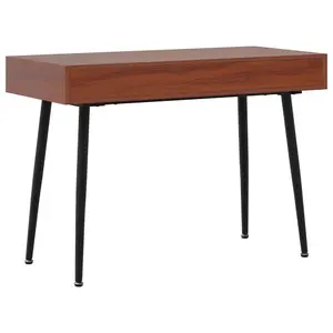 Berkfield Computer Desk with Drawer Brown 110x50x75 cm Engineered Wood