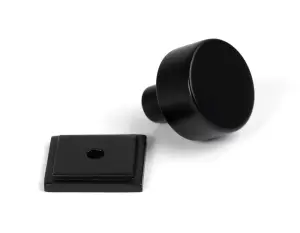 From The Anvil Matt Black Kelso Cabinet Knob - 25mm (Square)