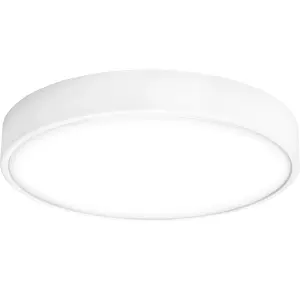 Luceco Eco Decorative Round Bulkhead Light, Colour Change 1350lm White