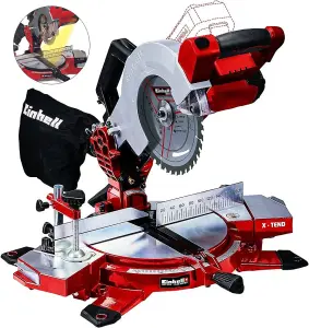 Einhell Cordless 18v Mitre Saw 210mm Power X-Change TE-MS 18/210 1x2.5ah Battery