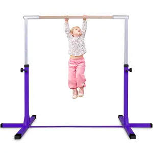 Costway Kids Junior Horizontal Kips Bar Gymnastics Training Bar Gym