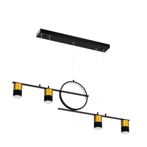 Garwarm Dimmable LED Linear Pendant Light with Remote