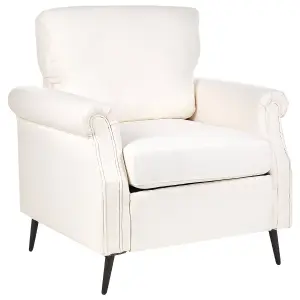 Beliani Retro Armchair VIETAS Fabric Cream