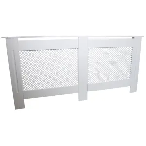 Radiator Cover MDF White 1720mm