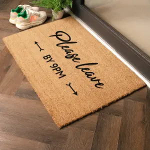 Please leave by 9pm Doormat (90 x 60cm)