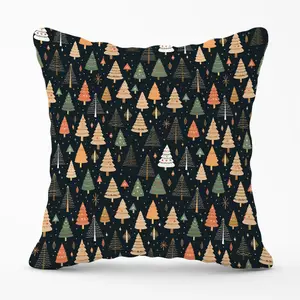 Boho Inspired Christmas Trees Cushions 45cm x 45cm