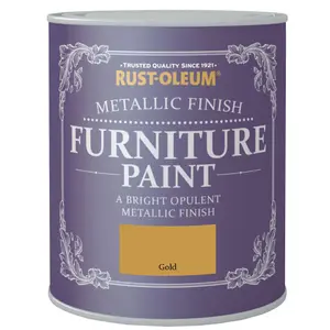 Rust-Oleum Gold effect Furniture paint, 750ml