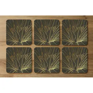 Square 6 Piece Coaster Set (Set of 6)