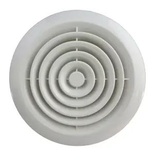 Polypipe 4907W Ceiling Diffuser White 100 mm /4 Inch