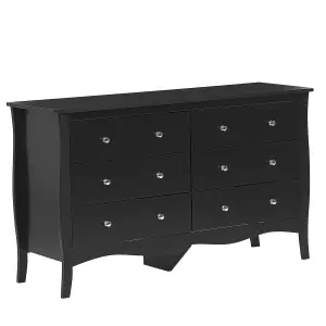 6 Drawer Chest Black WINCHESTER