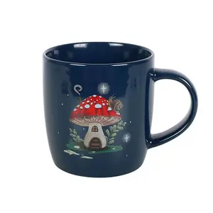 Something Different Gnome Sweet Gnome Toadstool Mug Navy Blue (One Size)