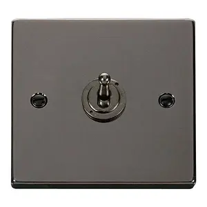 Black Nickel Intermediate 10AX Toggle Light Switch - SE Home