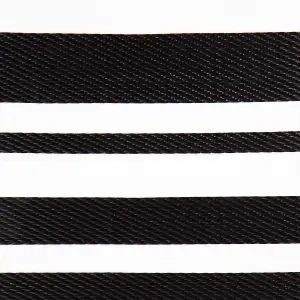 Charles Bentley Stripe Waterproof Rug Indoor/Outdoor Black 120x170cm