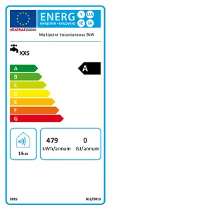 Heatrae Sadia Multipoint 9kW Instantaneous Water Heater 95050425