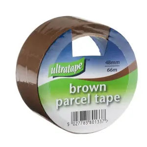 Ultratape Parcel Tape (Pack of 6) Brown (One Size)