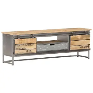 Berkfield TV Cabinet 120x30x40 cm Solid Mango Wood