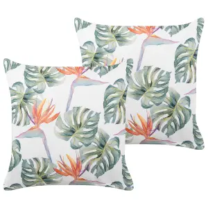 Set of 2 Outdoor Cushions TORRAZZO Multicolour