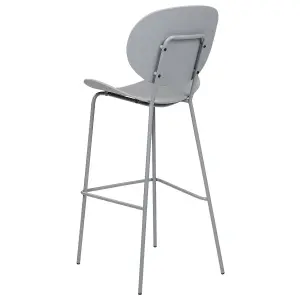 Set of 2 Bar Chairs SHONTO Light Grey