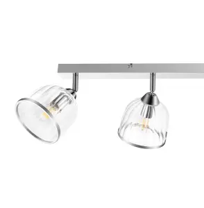 Rothwell Bar Chrome effect 4 Light Spotlight