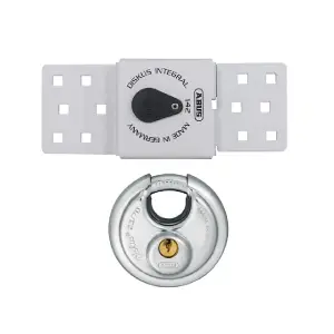 ABUS Mechanical 142 Series Sliding Door Van Lock & 23/70mm Diskus Padlock