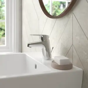 Ideal Standard Ceraflex Mixer Basin Tap with Pop Up Waste, B1811AA, Chrome