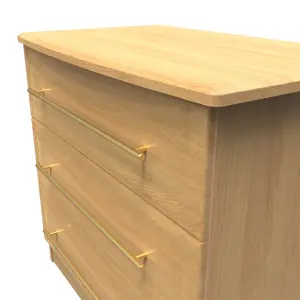 Norfolk 3 Drawer Chest in Modern Oak (Ready Assembled)