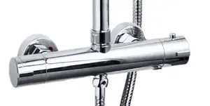 Keenware KBS-173 Raglan Chrome Overhead Shower System: Round