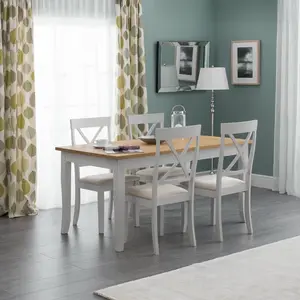 Conklin Solid Wood Base Dining Table Grey