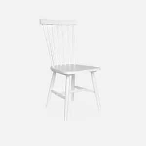 sweeek. Pair of wooden dining chairs Romie White 50.8x44.2x90 cm