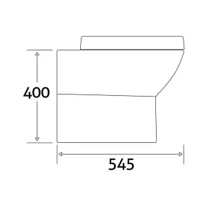 Astral Back to Wall Toilet with Slim Soft Close Toilet Seat