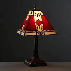 Schweizer Tiffany Style 39cm Table Lamp