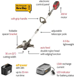 Mountfield MTR50Li Cordless Grass Trimmer Kit