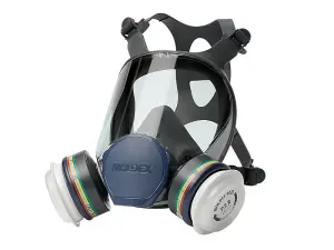 Moldex 9000 Full Face Mask with 2 ABEK1P3 R Filters for Optimal Protection