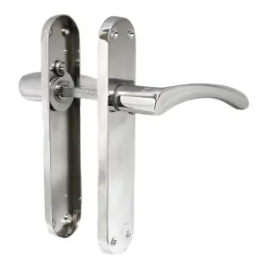 Monja Astrid Door Handles Arched Lever Polished Chrome Latch