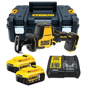 Dewalt DCS369P2 18v XR Sub Compact Brushless Reciprocating Saw - 2x5.0ah Batt