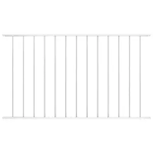 Berkfield Fence Panel Powder-coated Steel 1.7x1.25 m White