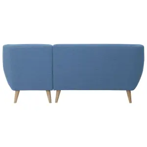 Corner Sofa MOTALA Blue Fabric Left Hand