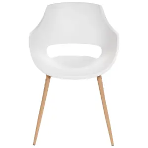 Beliani Minimalist Set of 4 Chairs MILLERS White