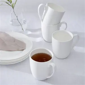 Serendipity White Fine Bone China Mugs (Set Of 4) Royal Worcester