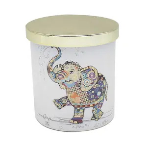 Scented Candle Cashmere & Silk Bug Art Eddie Elephant Hand Poured Aromatherapy